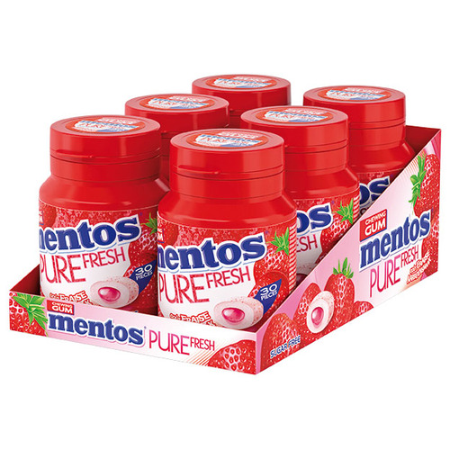 Display Small Bottle Mentos PF Strawberry