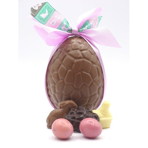 Oeuf de paques au chocolat au Lait garni, 180gr 1 Oeuf de paques au chocolat au Lait garni, 180gr