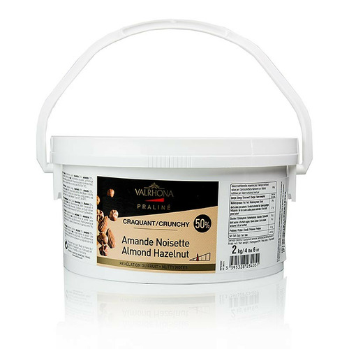 PRALINE AMANDE NOISETTE FRUITE 50%, VALRHONA, pot de 2kilo 1 PRALINE AMANDE NOISETTE FRUITE 50%, VALRHONA, pot de 2kilo