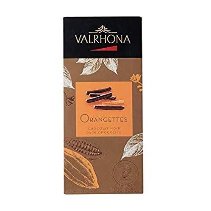 ORANGETTES CHOCOLAT NOIR ,ballotin de 130gr, Valrhona