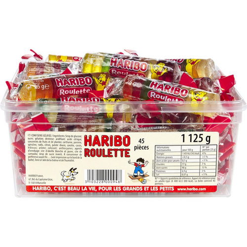 100094 roulette de fruits 45 bonbons