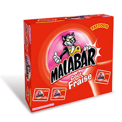 Malabars fraise, boite de 200