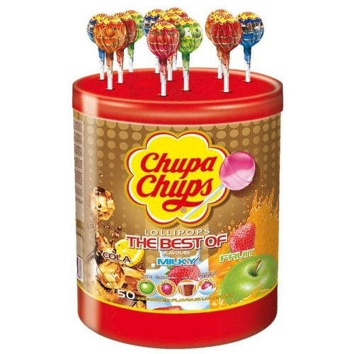 CHUPA CHUPS Boite de 50 sucettes