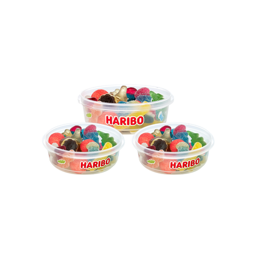 assortiment de confiseries Haribo dans un tubo pratique de 150g