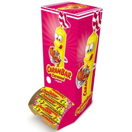 Carambar caramel, jaune, boite de 180