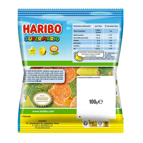 super mario pik haribo