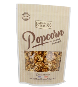 pop corn caramel d'isigny