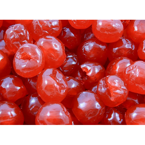 CERISES CONFITES 22/24 ROUGES, 1 KG,