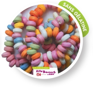 Colliers bonbons, sachet de 18