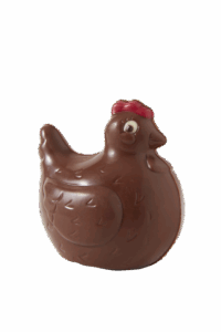 Poule en chocolat au lait guisabel