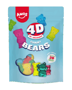 AMOS GUMMY BEARS 4D 120GR