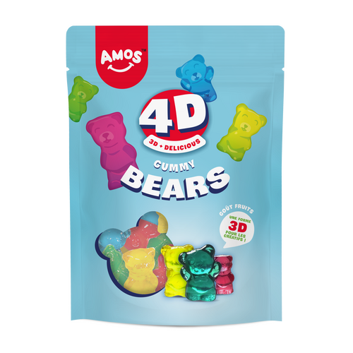 AMOS GUMMY BEARS 4D 120GR