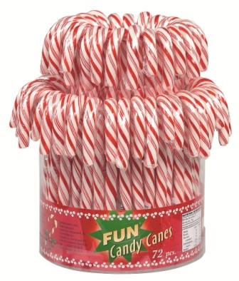 Candy Canes, Rouge, boite de 1 kilo