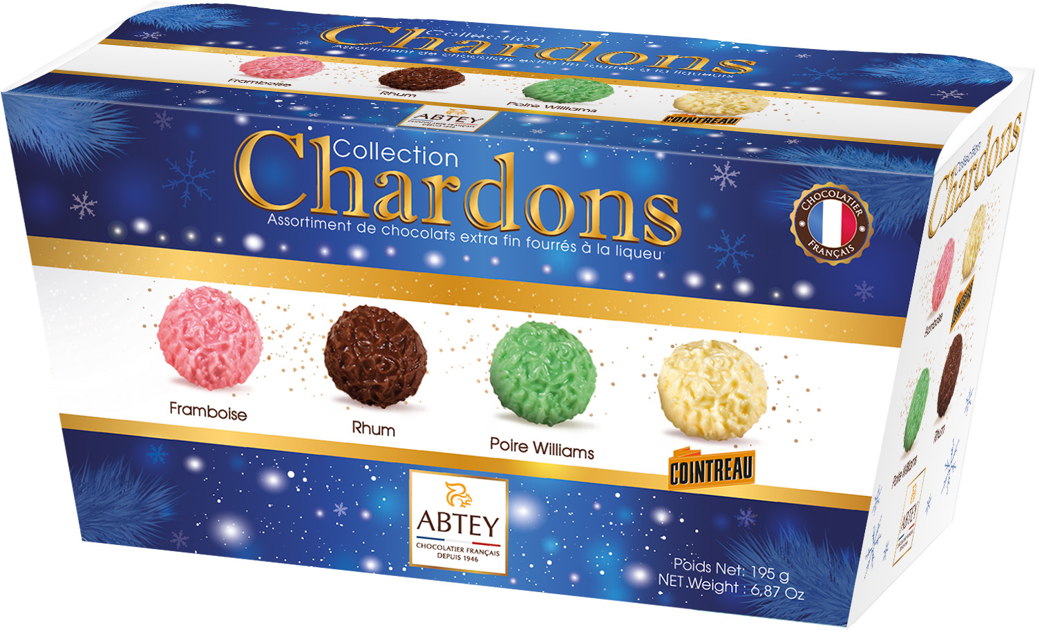 Ballotin Chardons liqueurs  195g Abtey