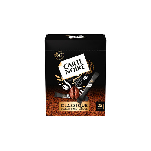 Carte Noire Soluble Classique la boîte de 45g - 25 sticks