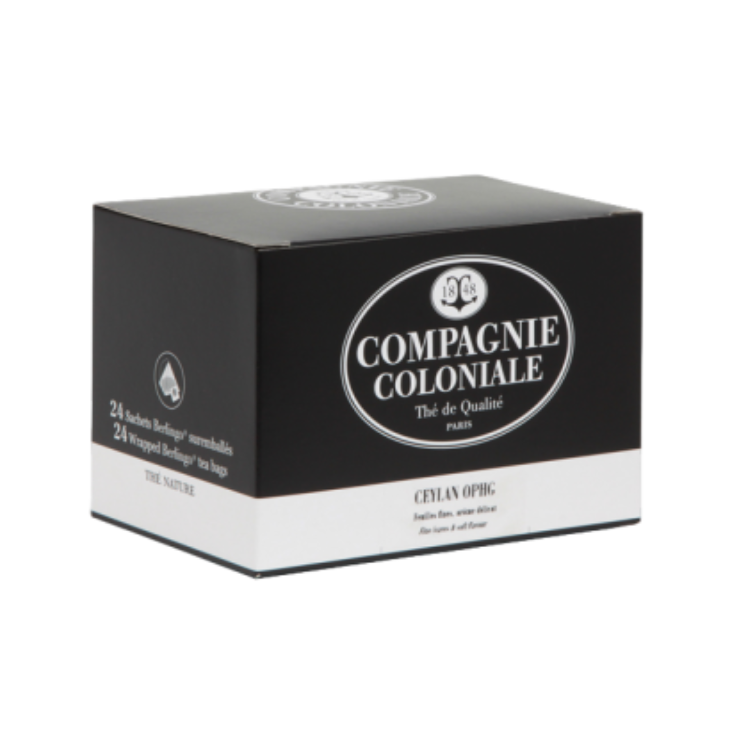 Compagnie & Co - Thé Noir Ceylan OPHG - Boite de 24 sachets suremballés