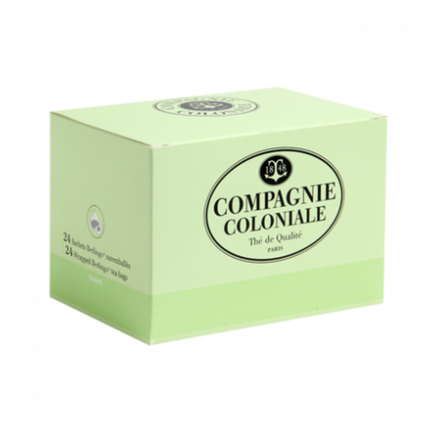 Compagnie & Co - Tisane Verveine Menthe -  Boite de 24 sachets suremballés