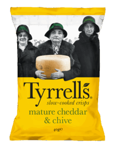 Chips cheddar et ciboulette