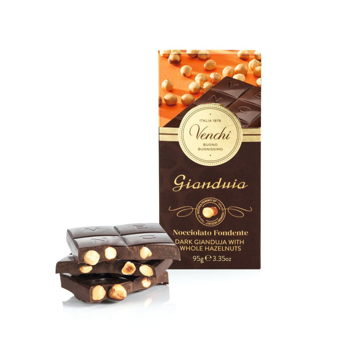 Tablette Noisette Gianduja noir 100gr Venchi