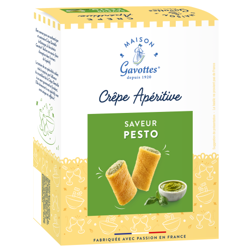 Crêpes Apéritives Saveur Pesto 110gr Maison Gavottes