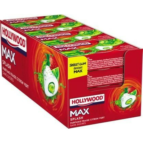 Hollywood MAX , Fraise/Citron vert, boite de 16 2 Hollywood MAX , Fraise/Citron vert, boite de 16