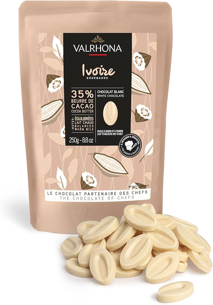 Chocolat blanc Valrhona Ivoire 35% – 250g