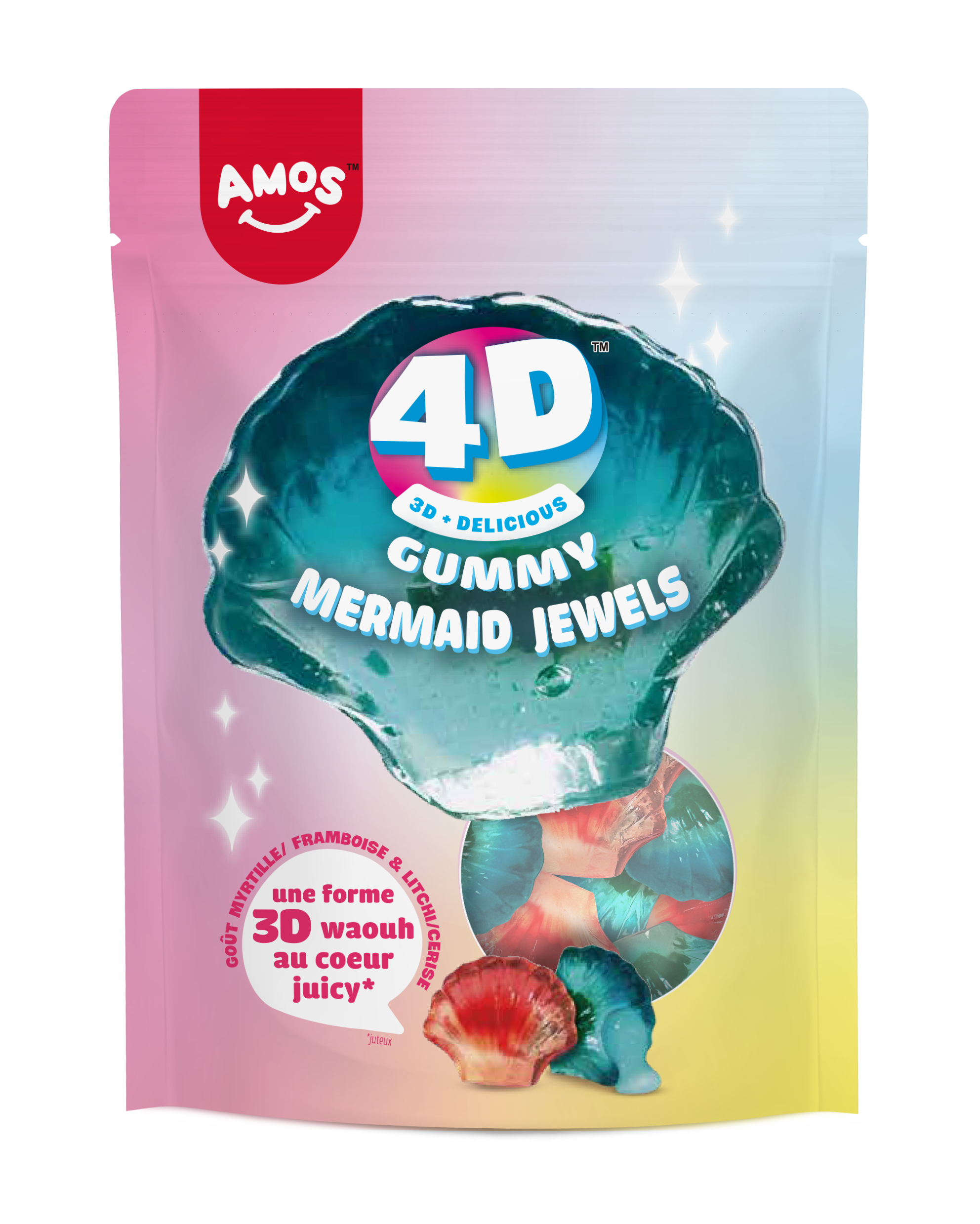 Amos Gummy Mermaid Jewels 4D 120gr