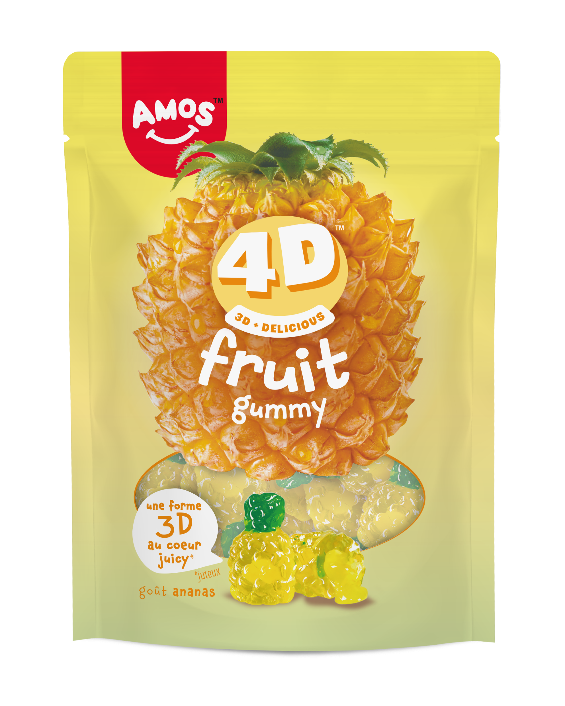 Amos Fruits Ananas 4D 120gr