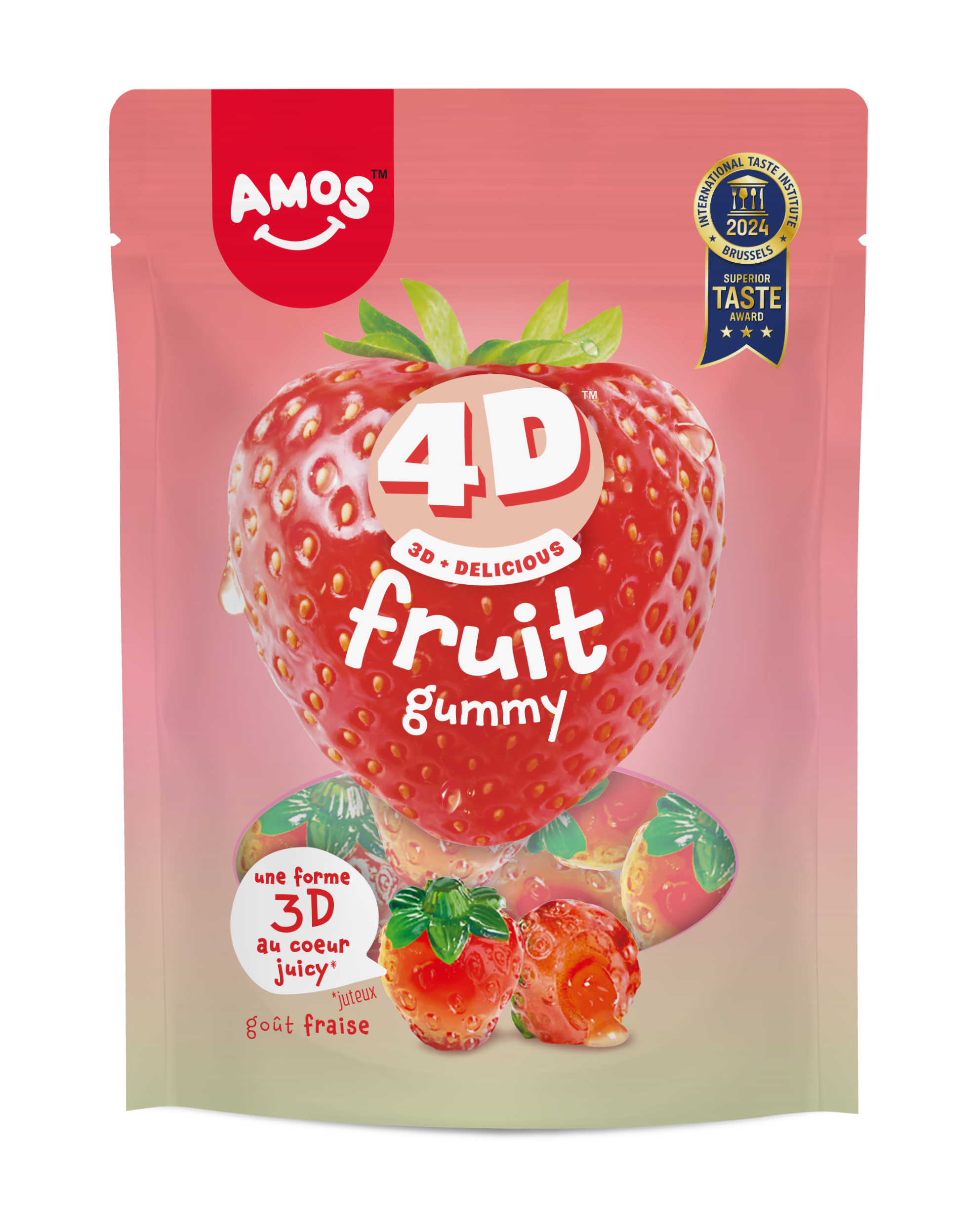AMOS FRUITS FRAISE 4D 120GR