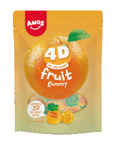 Amos Fruits Orange 4D 120gr