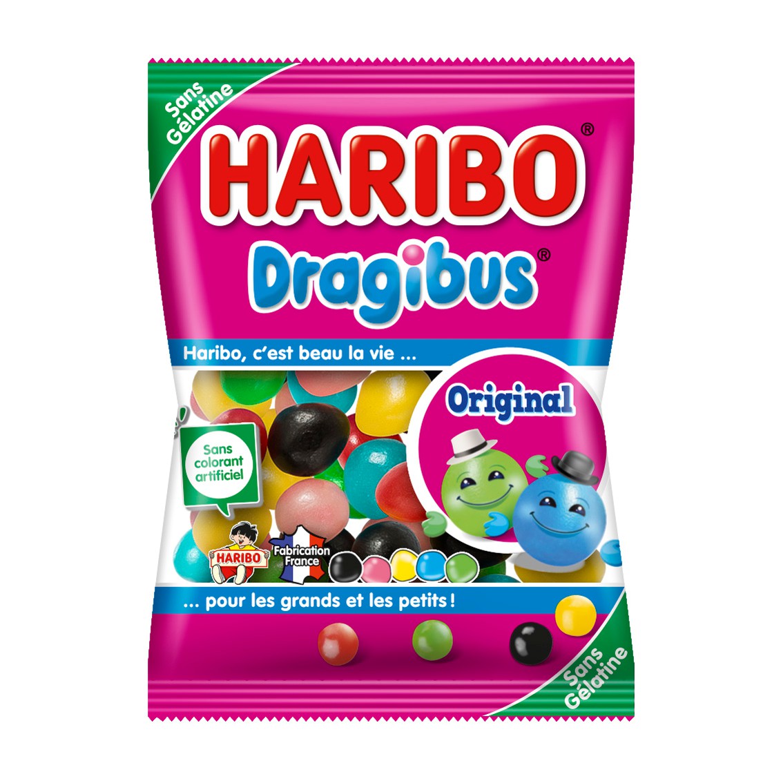 Dragibus original, carton de 750 mini sachets de 10gr