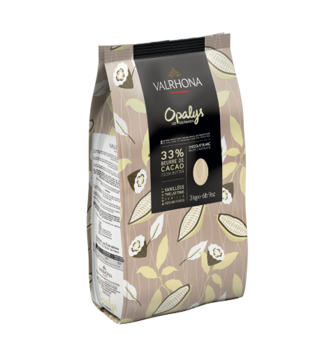 Chocolat blanc Opalys 33 % Valrhona – Sac 3 kg