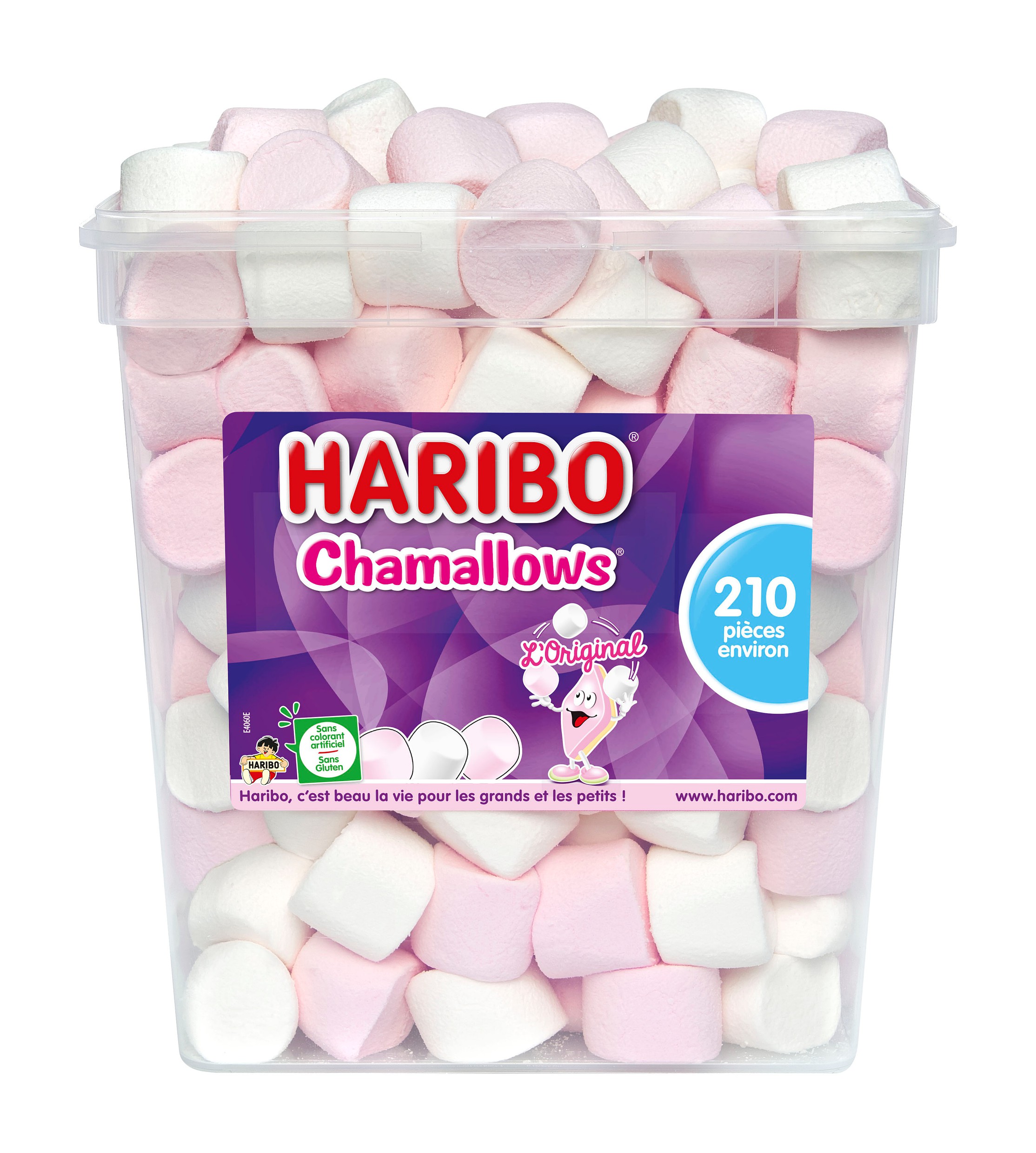 Bac de 210 pièces de Chamallows Haribo