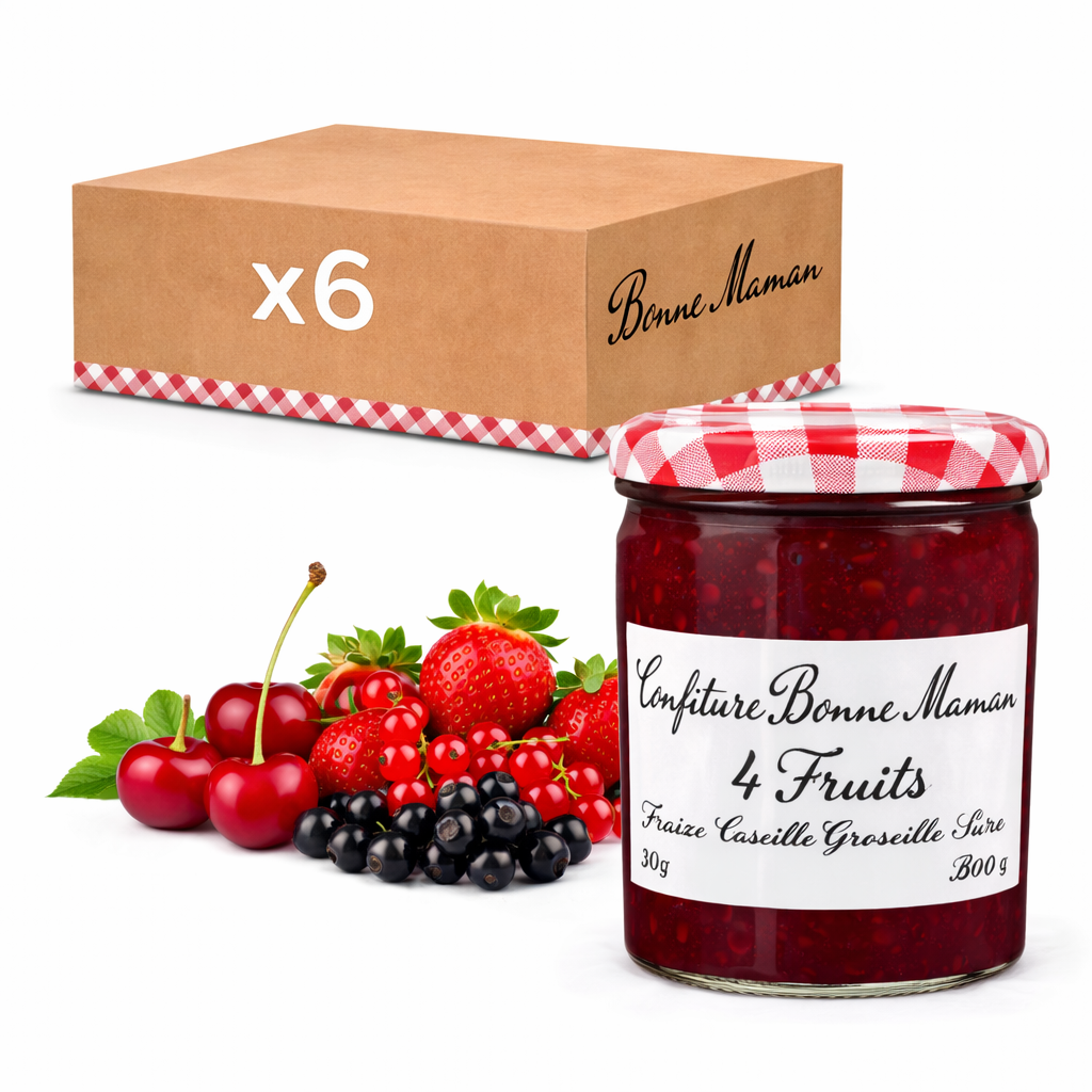 Confiture Bonne Maman 4 Fruits 370g – Pot en verre traditionnel