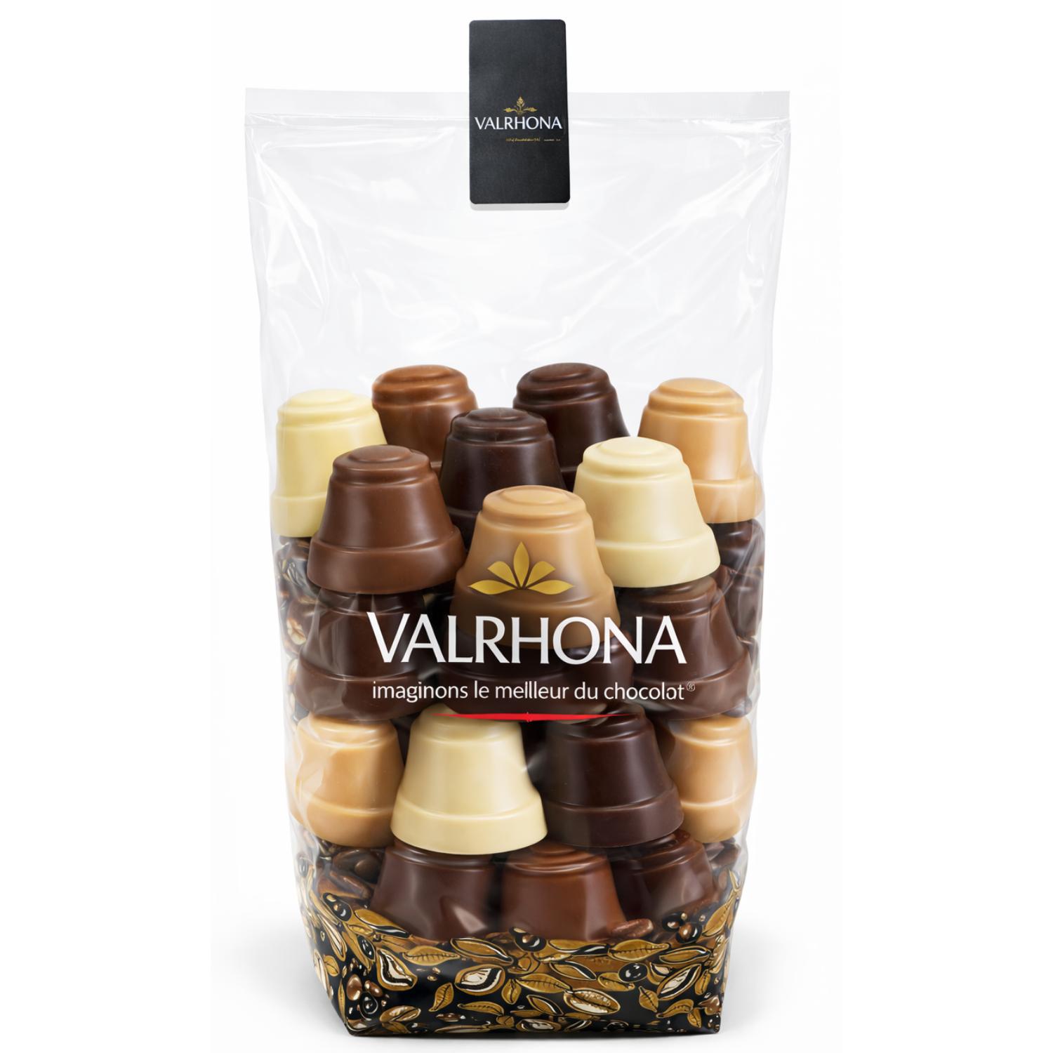 Cloches Assorties Chocolat Praliné Amandes Noisettes 680g Valrhona