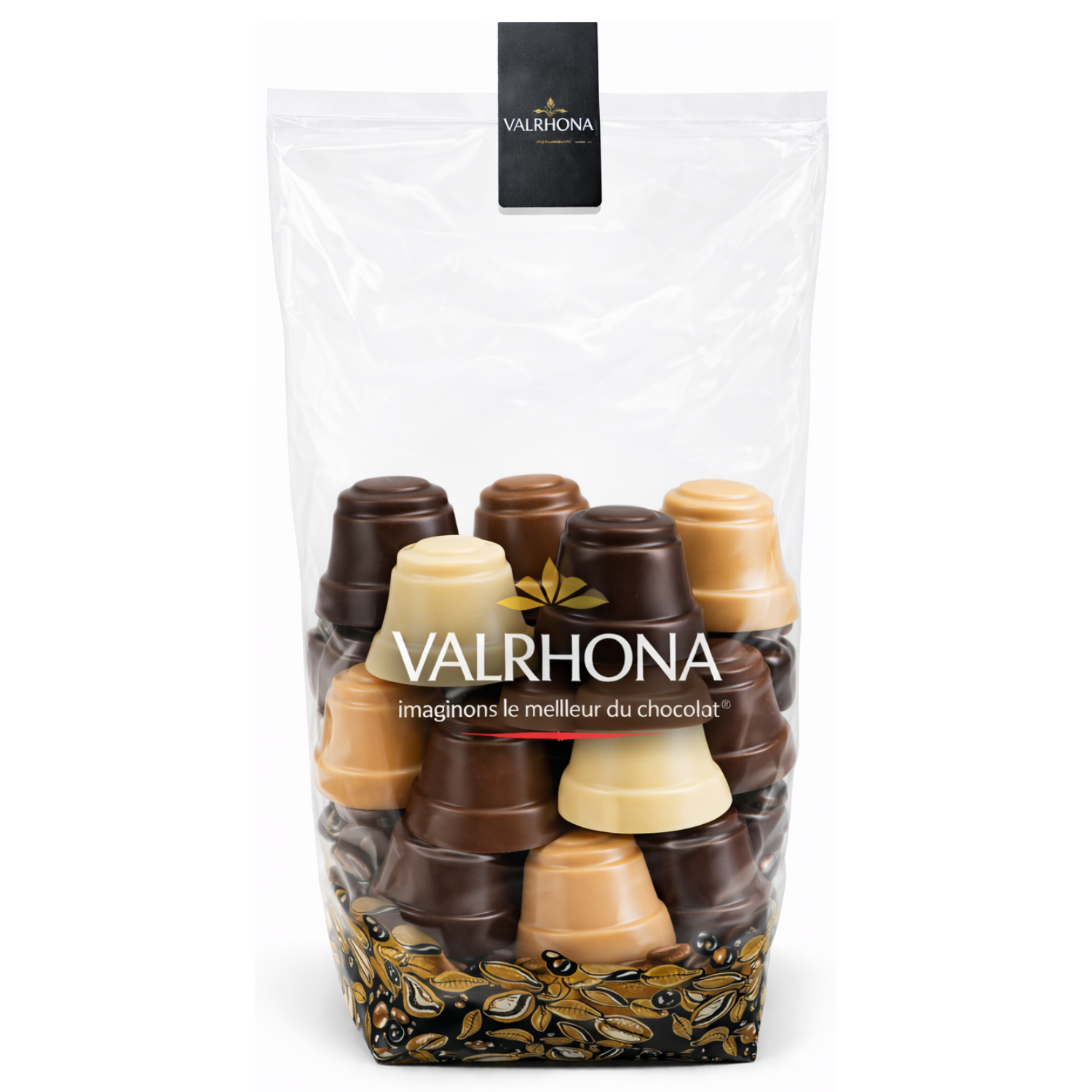 Cloches Assorties Chocolat Praliné Amandes Noisettes 300g Valrhona