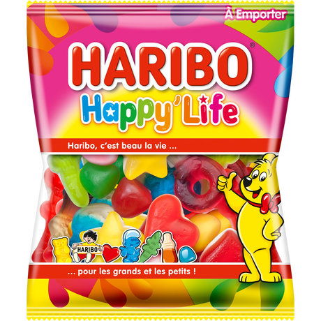 Carton de 30 sachets Happy Life 120gr Haribo