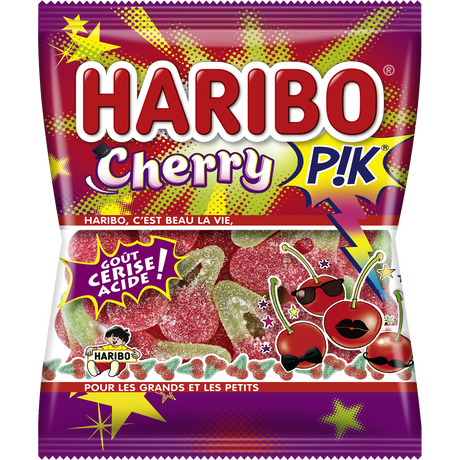 Carton de 30 sachets Cherry Pik 120gr Haribo