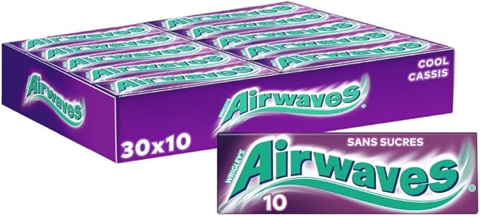 AIRWAVES cassis, boite de 30 etuis