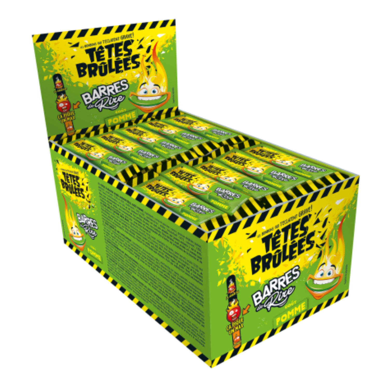 Display de 150 stick Têtes Brulées goût pomme