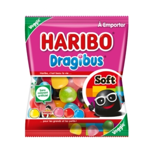 Carton 30 sachets Haribo Dragibus Soft 120g – bonbons multicolores tendres