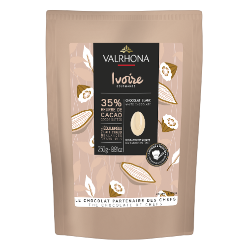 Chocolat blanc Valrhona Ivoire 35% – 250g