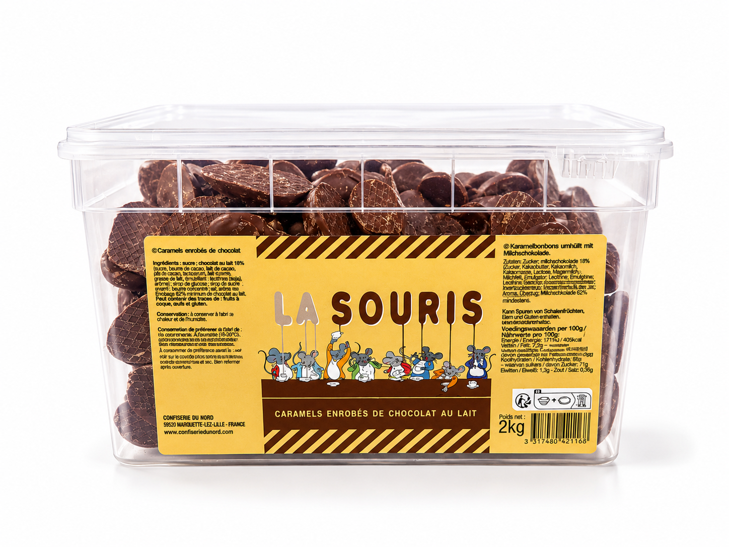 Souris au caramel, 400gr