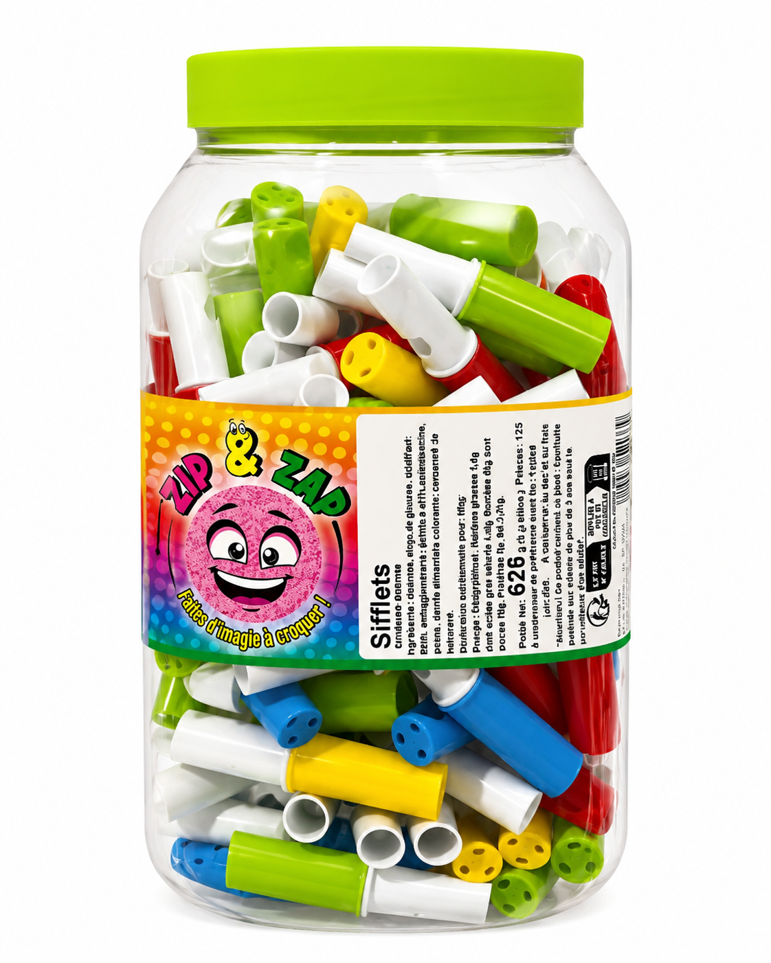 Boite de 125 sifflets bonbons