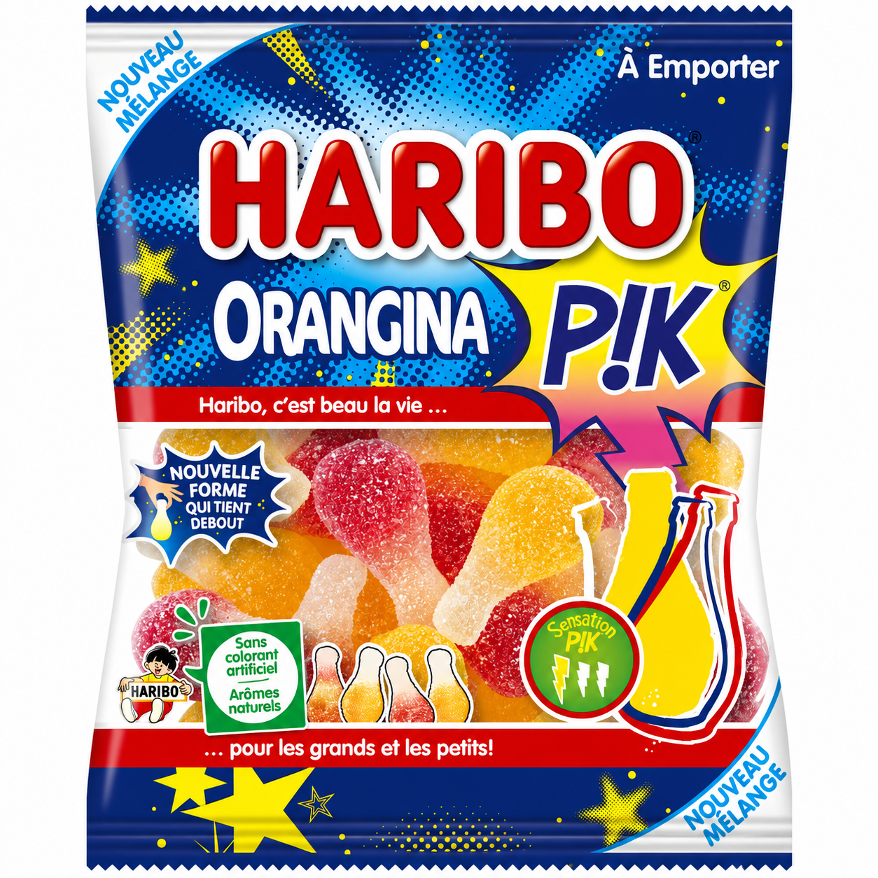 Carton de 30 sachets Orangina Pik 120gr Haribo