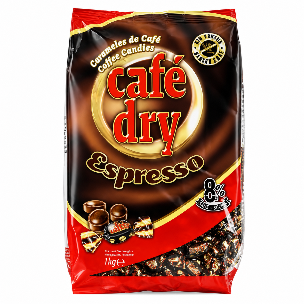 PICTOLIN Bonbons Café Dry Espresso – Sachet 1kg