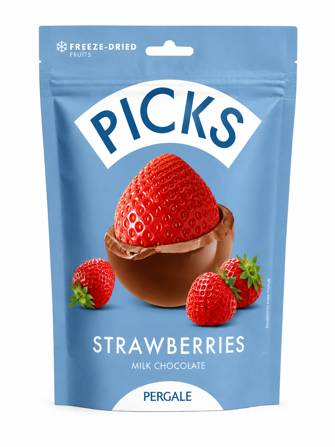 Picks Fraise Enrobée de Chocolat 90g – Lot de 11 Sachets