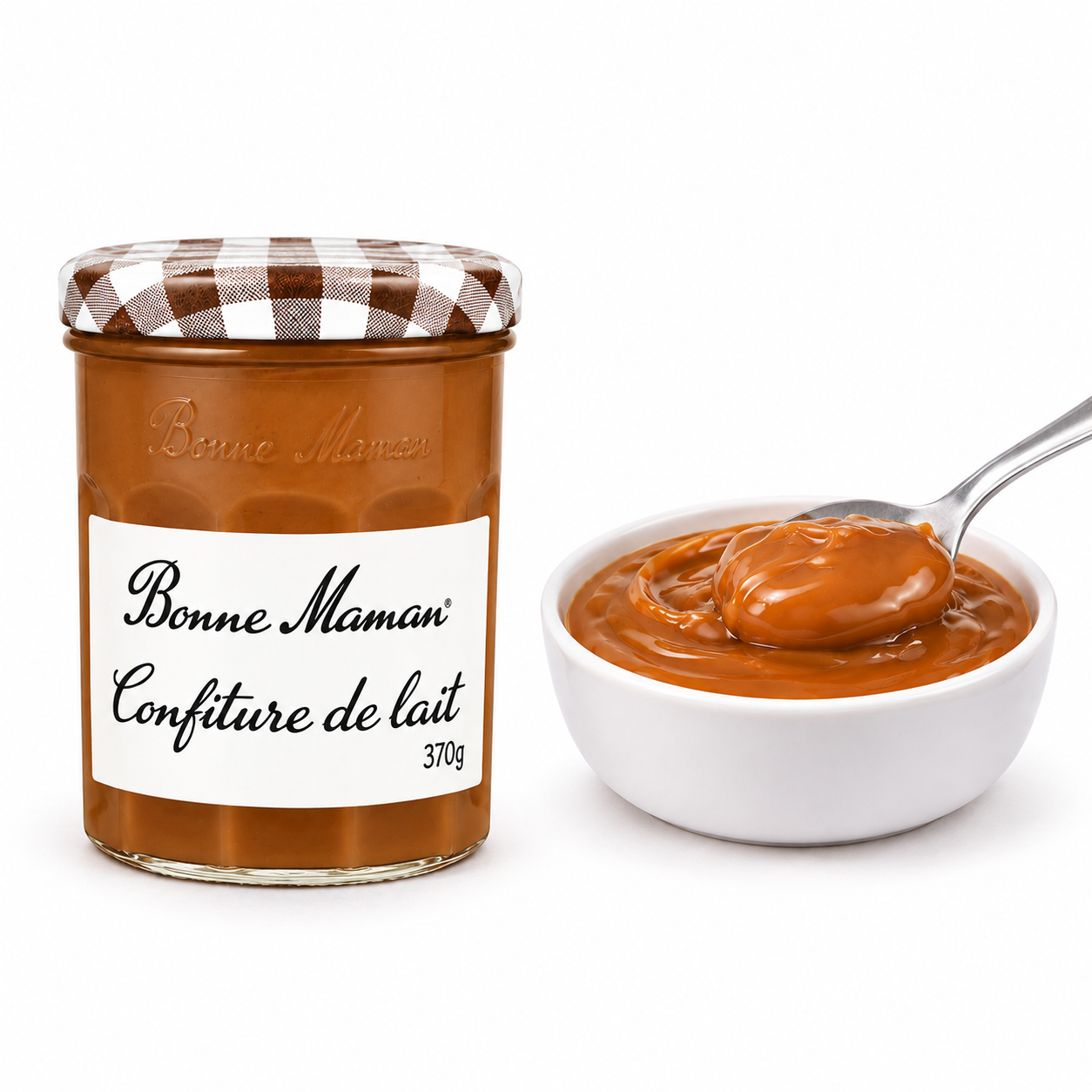 Confiture de Lait Bonne Maman 380g – Pot en verre traditionnel