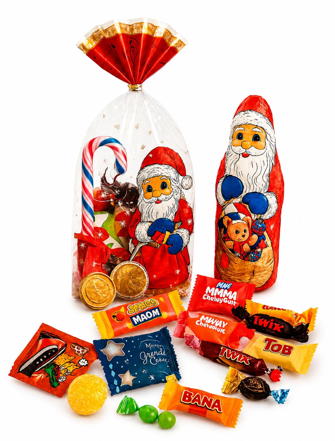 Sachet Délices de Noël 2025 – Confiseries festives pour CSE (17x24 cm)