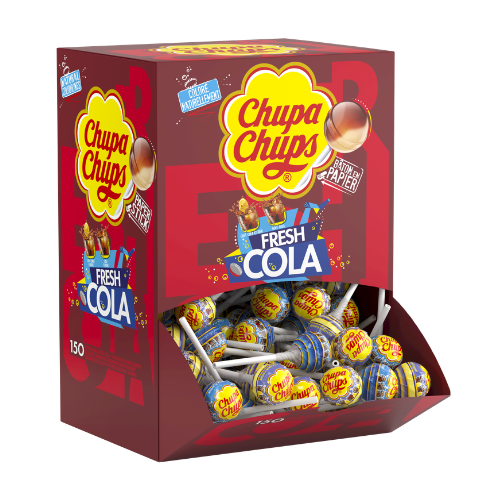 Tubo de 150 sucettes Fresh Cola 1.3Kg Chupa Chups
